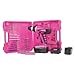 The Original Pink Box PB18VNIC Pink 18V Cordless NiCad Drill with Battery, Charger, Bits, and Storage Case