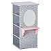 Olivia's Little World - Princess 18 inch Doll Furniture | Dresser with 3 Hangers (Grey Polka Dots) | Fits American Girls, Our Generation and More