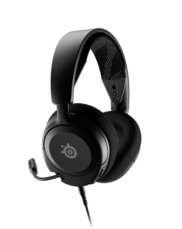 SteelSeries Arctis Nova 1 - Multi-System Gaming-Headset – Hi-Fi-Treiber – 360° Surround-Sound – AirWeave Memory Foam-Ohrpolster – Mikrofon mit Geräuschunterdrückung – PC, PS5, Xbox -Schwarz 4