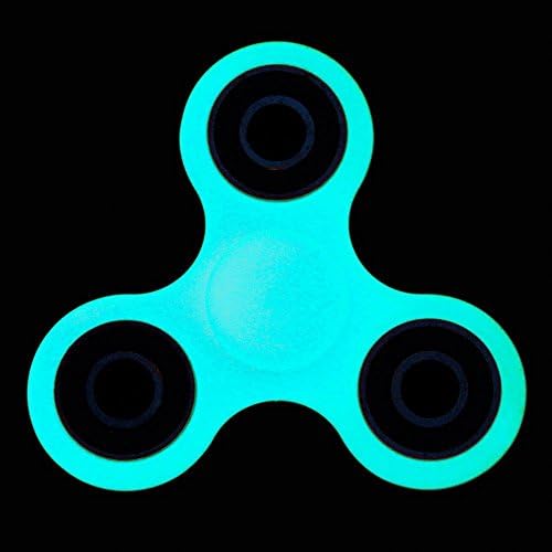 Hands Fidget Spinner Toy Stress Reducer - Perfect For ADD, ADHD, Anxiety, and Autism Adult Children Luminous/Blue