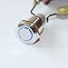 X-Haibei 1 Latching Push Button Power Switch 16mm 12V LED Stainless Steel Waterproof Blue