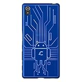 Sony Xperia Z5 Premium Case, Cruzerlite Bugdroid Circuit Case Compatible for Sony Xperia Z5 Premium - Blue