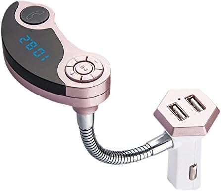 DATON New GT86 Car Bluetooth, FM Transmitter, Car Charger Dual USB, Car MP3 Bluetooth Hands-free, Car Bluetooth Car Charger MP3(Rose Gold)