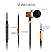 Earbuds In-Ear Headphone with Microphone, LESHP Premium Genuine Wood Wired Earphones for All Apple Device; Comfortable, Clear, Powerful Sound and Heavy Bass Stereo Noise-isolating