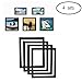sooard Magnetic Photo Frames, 4 Sets Double Layer Magnetic Picture Frames 8x10,Photo Collage for Refrigerator, Fridge, Office Cabinet and Wall Decoration (Black)
