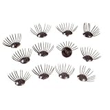 Bulk Buy: Darice DIY Crafts Doll Eyelashes Black 12 pieces (12-Pack) EL1-12