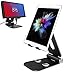 Spater Metallic Adjustable Stand for iPhone 11 Pro Max and iPads, Home or Office Cell Phone Holder Dock for Samsung Galaxy Tabs, Google Nexus, LG, Kindle Fire Nitendo Switch and More
