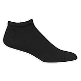 Fruit Of The Loom Men's 5 Pack No Show Socks,  Black, Shoe: 6-12