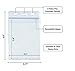 Purida ID Badge Holder, Work Badge Holder, Heavy Duty Clear Card ID Holder, 3 x 4 Name Badge Holder, Resealable Zip Work Badge Holder, Waterproof, Vertical, 10 Pack