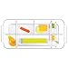 iDesign Clarity Plastic Divided Cosmetic Bin Tote Vanity Organizer, Storage for Cosmetics, Makeup, and Accessories on Vanity, Countertop, Bathroom, or Cabinet , 11 Compartments, Clear