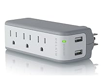 Belkin Mini Surge Protector with USB Charger - 1 AMP (Retail Package)