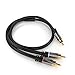 KabelDirekt – RCA/Phono Y Cable – 3ft Short – 1 to 2 RCA/Phono, Stereo Audio Cable (Coax, Male/Male Plugs, Analog/Digital, Adapter for subs/amps/Hi-Fis/Home Theater/receivers, Black)