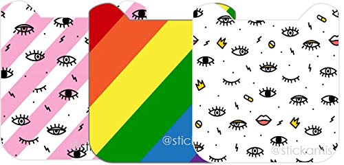 STICK-AMIS Hands-Free Phone Sticker - Anti-Gravity Nanosuction Phone Holder Sticky Pad - Stick Your Phone Anywhere from Walls, Mirrors, Glass, Car Dashboards & Smooth Flat Surfaces - Glam Squad