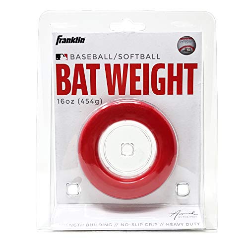 Franklin Sports Baseball + Softball Donut Bat Weight 16 oz. for Adult