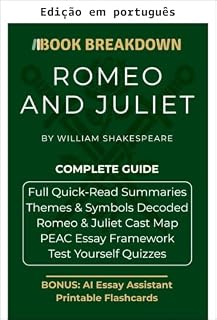Livro Romeu e Julieta: um guia de estudo Book Breakdown (Guias de estudo Book Breakdown)