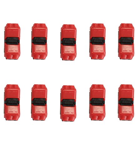 Wire Connectors, Quick Splice Low Voltage Wire Connection, 20 awg Cable Dual Way Electrical Butt Terminal Block Kit, no Soldering, without Stripping