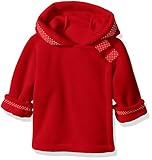 Widgeon Girls' Polartec Fleece Warmplus Fleece Wrap Jacket with Dot Ribbon