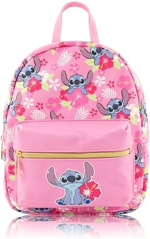 8956 Disney Lilo and Stitch Backpack , , Unisex | Cute PU Leather 10\