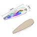 Frienda 98 Pieces Raindrop Flatback Rhinestone 3D Glass Crystals Gems Diamonds for Nail Phone Scrapbooking Art Clothing Accessory (White AB)