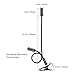 Aglaia Desk Lamp Clip On, 4W Eye Care LED Reading Light with 3 Dimming Levels, Touch Control and Flexible Neck for Office, Bedside, Study, and so on (Black)