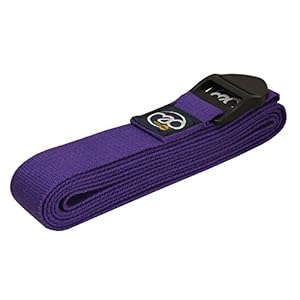 Yoga-Mad 100% Cotton Yoga Strap and Stretching Belt, 2m or 2.5m Long