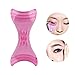 6Pcs Magic Plastic Makeup Tool Eyebrow Shaping Stencil Mascara Shield Applicator Guard Upper Lower Mascara Guide Tool Eyelash Lash Comb (2 Sets, Pink and Blue)