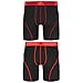 adidas Men's Sport Performance Midway Underwear (2-Pack), Black/Power Red Black/Solar Red, Large