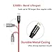 iPhone Cable,Sharllen 3FT/6FT/10FT Nylon Braided iPhone Lightning Cable Data Line Charging&Syncing USB iPhone Charger Cord Compatible iPhone XS/Max/XR/X/8/8Plus/7/7P/6S/6S P/SE/iPad 5 Pack (Red)
