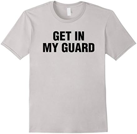 Mens Get In My Guard Dark Jiu-Jitsu Shirt Large Silver