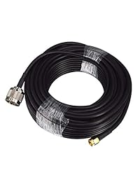 YOTENKO Cable de baja pérdida RG58 WiFi N macho a RP SMA macho conector agujero en centro Pigtail SMA Cable 10M para 3G 4G LTE Ham GPS RF Radio a antena o Surge Arrester Uso