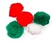 Christmas Themed Craft Kit – Pompoms, Pipe Cleaners, Googly Eyes in Acrylic and Tinsel Christmas Colours – 312 Pieces