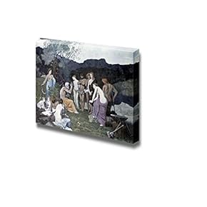 The Rest by Pierre C. Puvis de Chavannes - Canvas Print Wall Art Famous Painting Reproduction - 12" x 18"