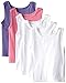 Fruit of the Loom Girls' Tank, Wardrobe, 5 pk, Assorted, 2T/3T
