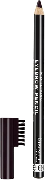 Rimmel London Professional Eyebrow Pencil with Built-In Brush Black Brown 1.4 g view 2