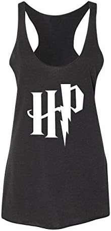 Harry Potter Women's Racerback Tank Top, Harry Potter Inspired (Small, Black)