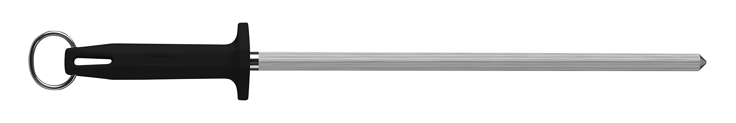 Starrett Sharpening Steel Knurled finish 12' (300mm) Black Handle - BKB407-12