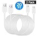 Power Extension Cable for Security Camera - 2 Pack 20 Ft Charging Cable for Yi Camera, Oculus Go, Echo Dot Kid Edition, Nest Cam, Netvue, Arlo Pro Q, Blink, Furbo Dog and Home Smart Security