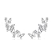 YOQUCOL Silver Tone 3D Butterfly Zirconia Crystal Ear Vine Climber Wrap Earrings For Women