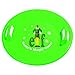 Slippery Racer Heavy-Duty Cold Resistant Downhill Pro Plastic Outdoor Winter Saucer Disc Snow Sled with Handles. (Buddy ELF-1 Pack)