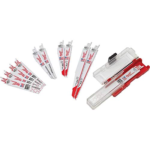 Milwaukee 12 Piece Multi Material (Wood, Plastic, Metal) Bi-Metal SAWZALL Ultimate Demolition
