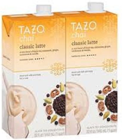 Tazo Chai Tea Latte Concentrate 32 oz (2 Pack)