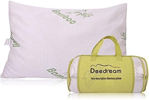 Shredded Memory Foam Bed Pillow, Adjustable to Thick & Thin, Cool Bamboo Case - Cooling Hypoallergenic Pillow for Side & Back Sleeper - Soft Firm Support for Therapeutic Neck & Shoulder Pain King