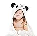 3in1 Combo Premium Bamboo Hooded Baby Towel Large&Thick 680GSM | Extra Soft W/Hood & Panda Ears, Bamboo Washcloth, Organic Cotton Bandana Bib | 35