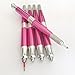 Microblading Hand Tool 5Pcs Double Head Round Shading Needle and Flex Blades Manual Microblade Needle Handle - QMYBrow