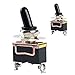 Pevor 10PCS Premium SPST 10A 125V 6A 250V 2Pin Heavy Duty ON/Off Rocker Toggle Switchs Waterproof Boot Cover