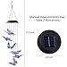 SUMERSHA Butterfly Wind Chime, Color Changing LED Solar Mobile Butterfly Wind Chimes Hanging Outdoor Solar Lights for Home Party Yard Garden Night Decoration