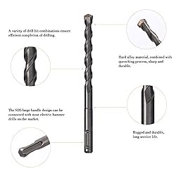 FYARES 8PCS SDS Shank Masonry Drills,Rotary Hammer