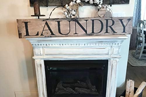 Evan332Eddie Large laundry sign rustic laundry sign farmhouse wall decor laundry room sign bathroom sign farmhouse decor distress