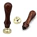 FQL Snowflake Vintage Rosewood Wax Seal Stamp Set with Gold Red Silver Sticks