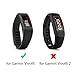 Baaletc Cute Silicone Replacement Watchband Style Wristband Bracelets/Wireless Activity Tracker Accessories Silicon Wrist Straps with Watch Buckle for Garmin Vivofit 1